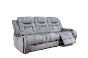 Cologne 3 Seat Electric Recliner Sofa Set – Premium Comfort with Hidden Cup Holders