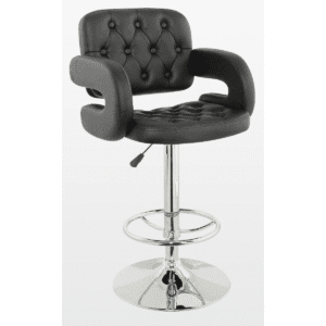 Berkley Bar Stool – PU Seat with Chrome Base