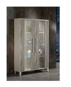 Capri Italian 2-Door Display Cabinet – Elegant Finish