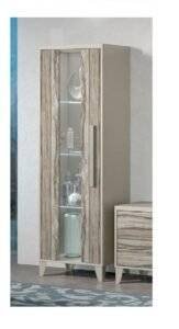 Capri Italian 1-Door Display Cabinet – Elegant Finish