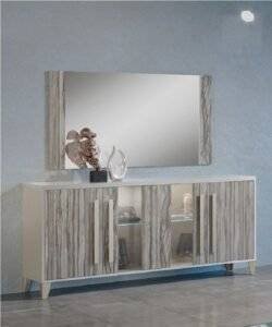 Capri Italian 4-Door Sideboard – Modern Finish
