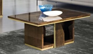 Diva Coffee Table – Bronze & Gold Finish