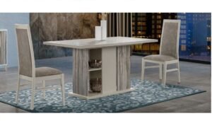 Capri Italian Rectangular Extending Dining Set – Table + 6 Chairs