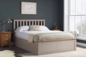 Lunara Ottoman Bed – Pearl Grey