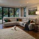 lakeland-fabric-recliner-corner-sofa-light-grey-upholstered-with-storage-console-electric-bluetooth-fabric